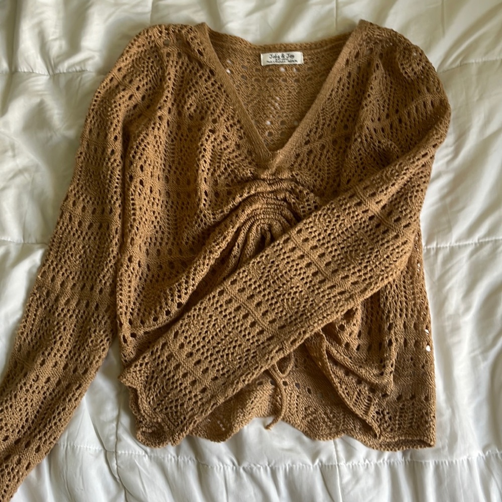 Cropped Knit Sweater